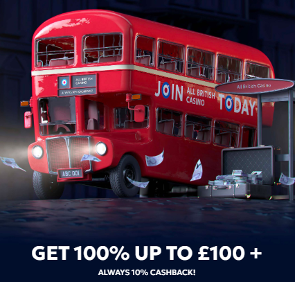 All British Casino Welcome Bonus