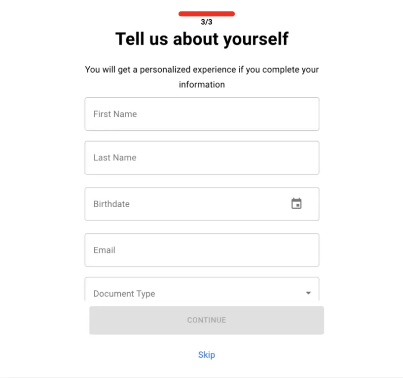 Astropay Signup Page