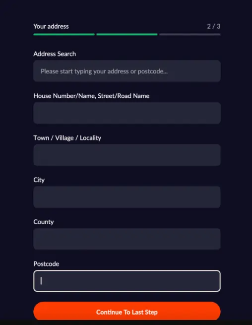 Betano Casino Sign Up Page