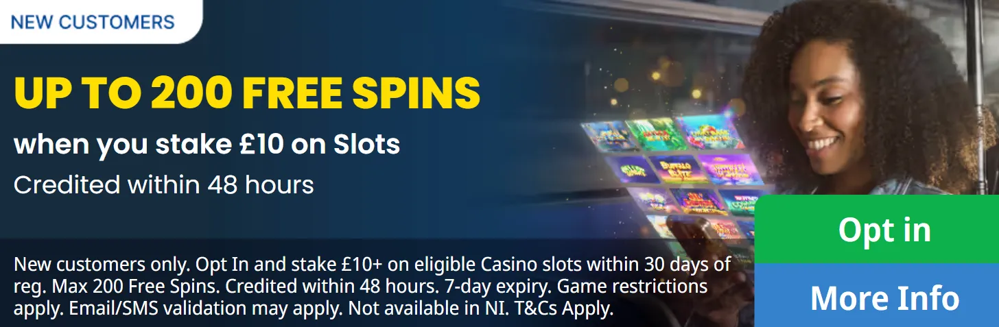 Betfred Casino Welcome Offer - Free Spins