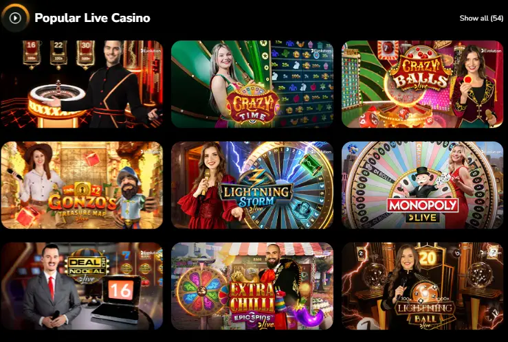 Betgoodwin Live Casino Games