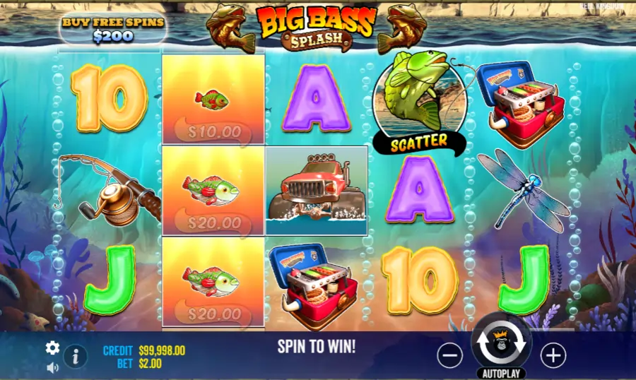 Bigg Bass Splash Bonus Features
