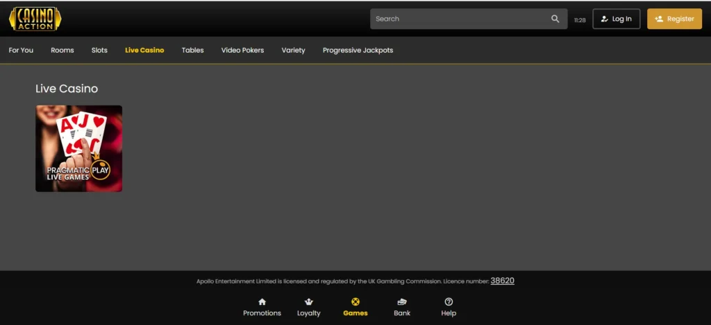 Casino Action Live Casino