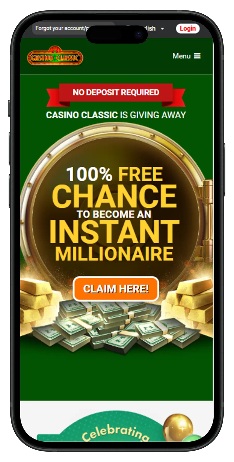 Casino Classic Mobile View