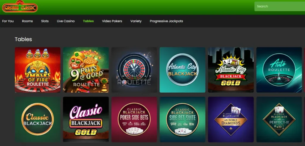 Casino Classic Table Games