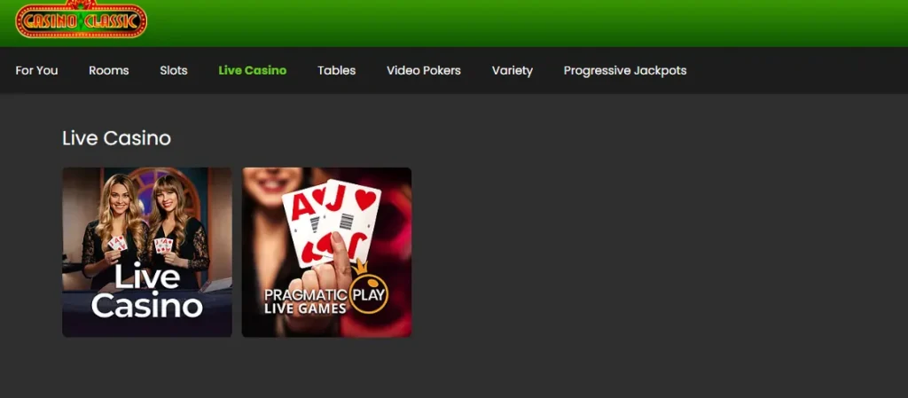 Casino cLassic Live Games