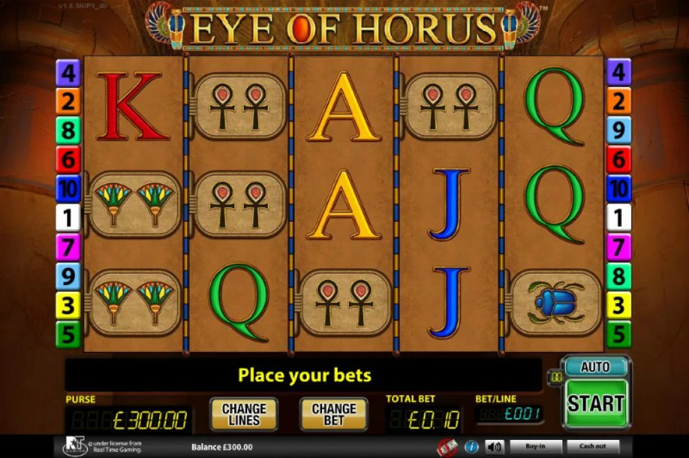 Eye of Horus Slot Review - RTP & Free Spins