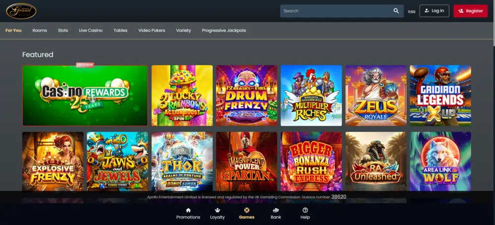 Grand Hotel Casino Games
