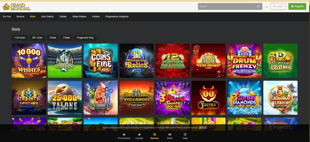 Grand Mondial Casino Slots