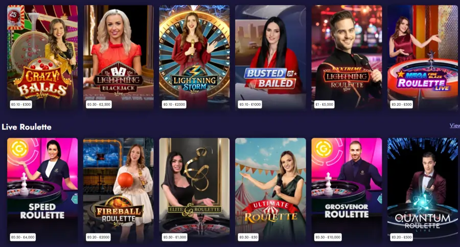 Grosvenor Casino Live Casino