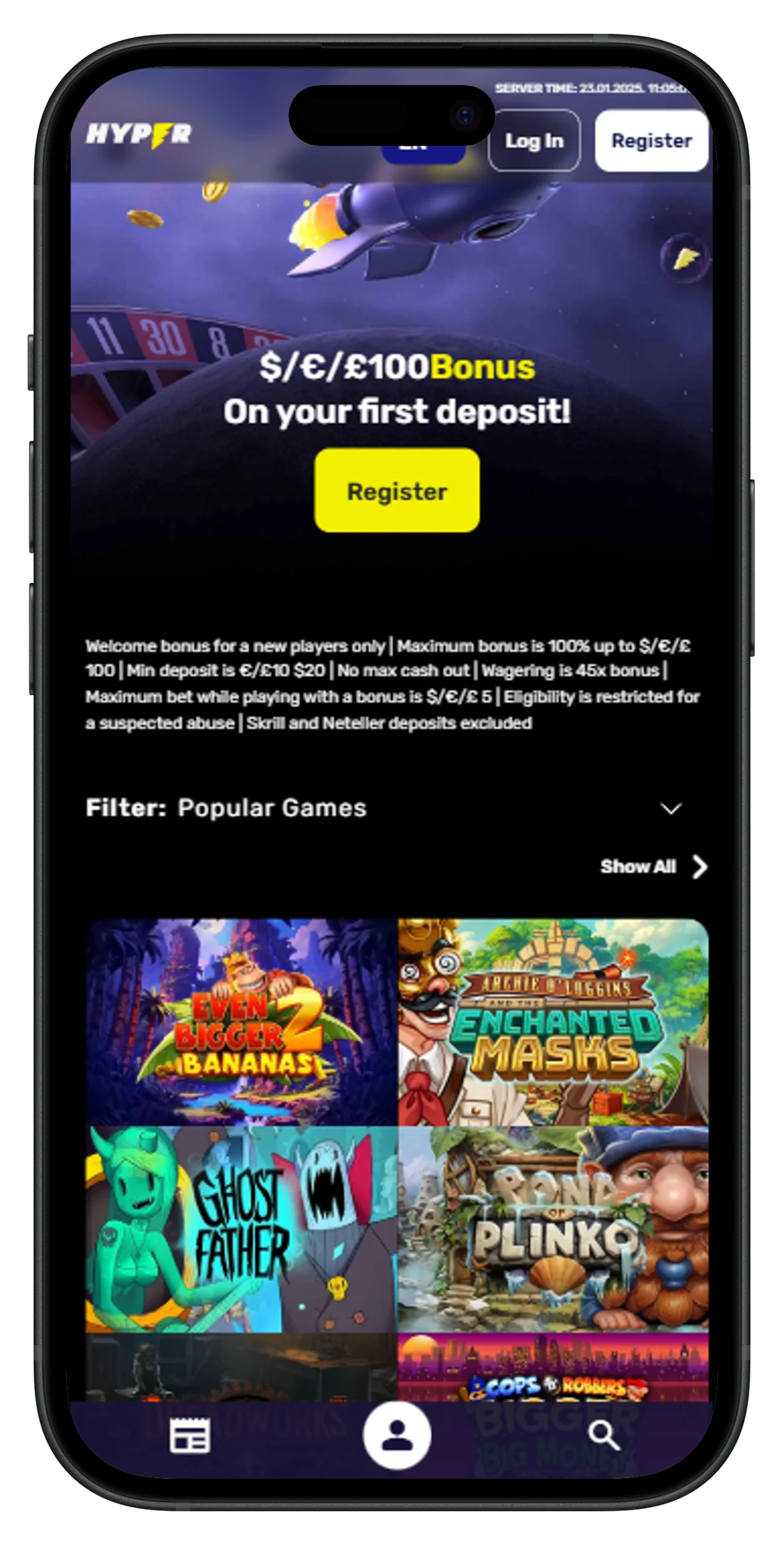 User Experience Hyper Casino