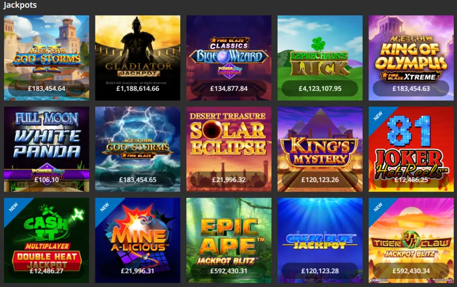 Jackpot Casino Jackpot Games