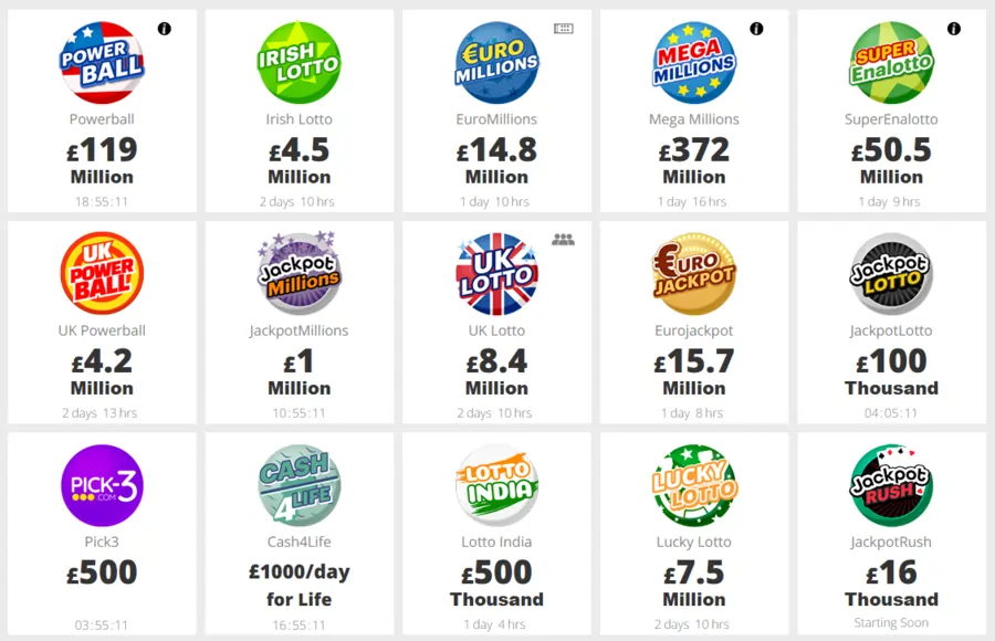 Jackpot Casino Lottery Games