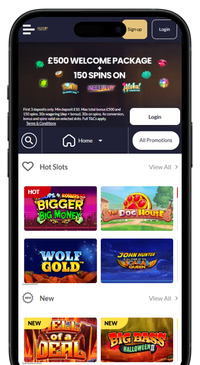 Jackpot Mobile Mobile View Homepage-portrait