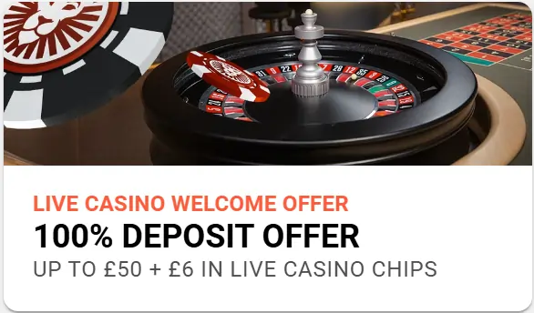 Live Casino Welcome Offer 