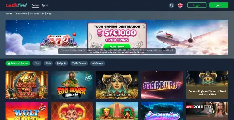 Luckland Casino Games