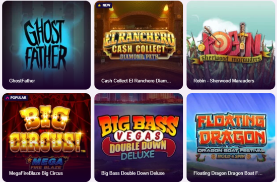 Luck Vegas Available Slot Games