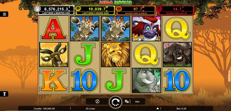 Mega Moolah Demo - Play Free Slots