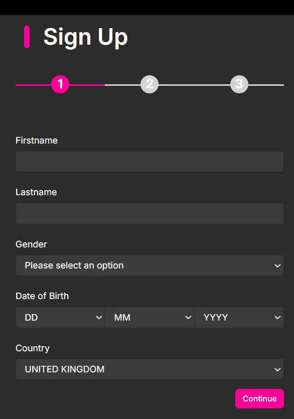 Spinyoo Casino Registeration Page