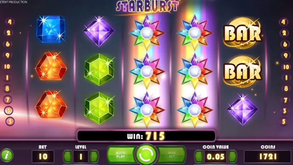 Starburst - Free Spin Demo
