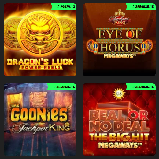 Swift Casino Jackpots game sample