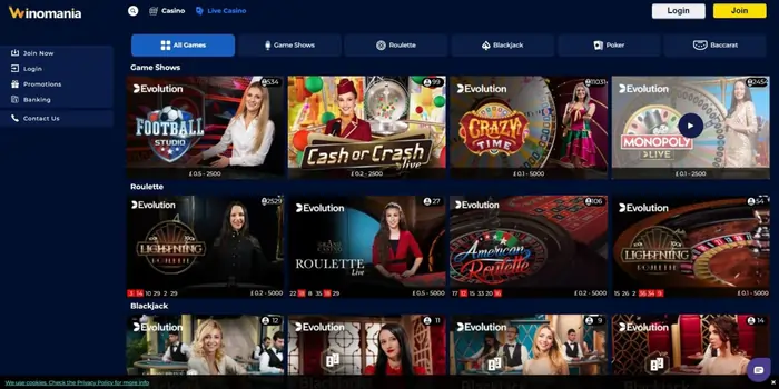 Slots and table games