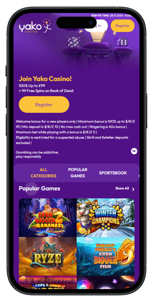 User Experience at Yako Casino