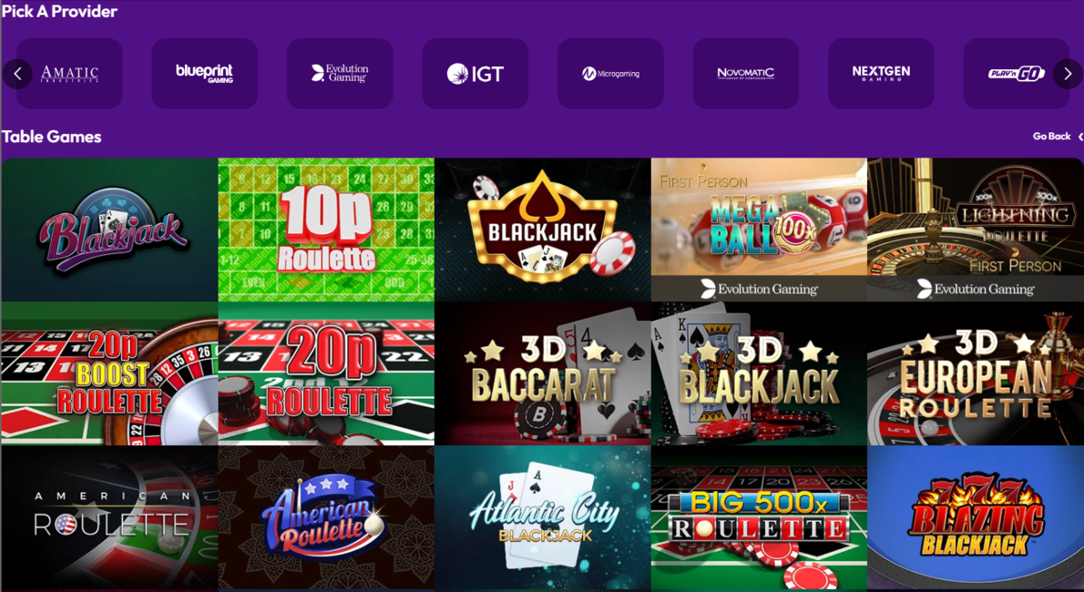 Yako Casino Table Games
