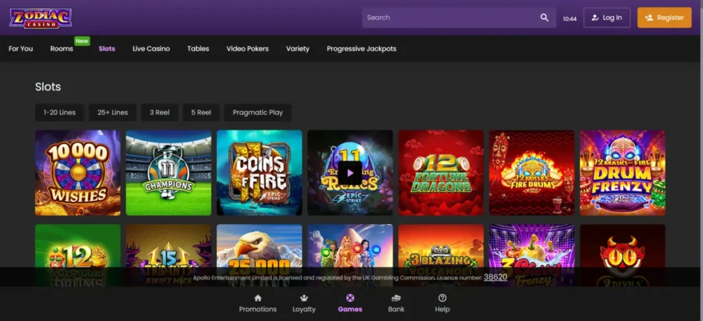 Zodiac Casino Slots