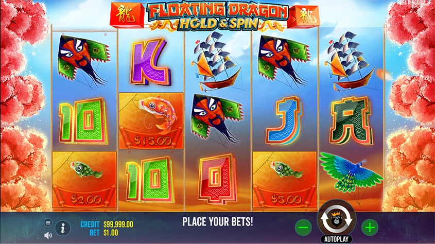 Floating Dragon: Hold & Spin Slot Symbols
