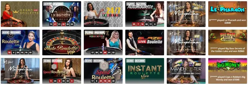 Live dealer games and game shows