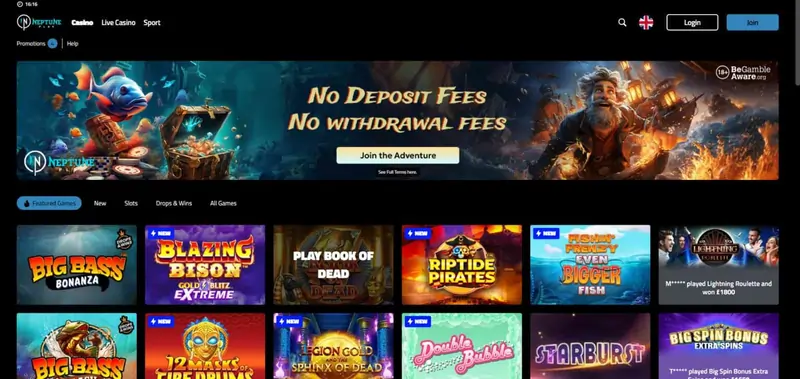 Neptune Play user experience and navigation