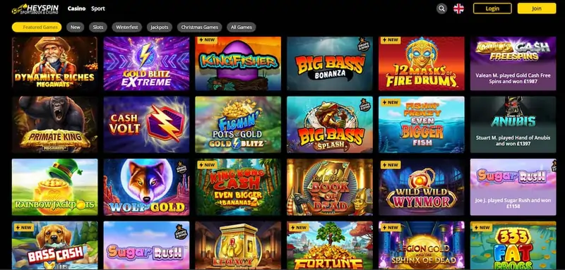 Heyspin games – slots