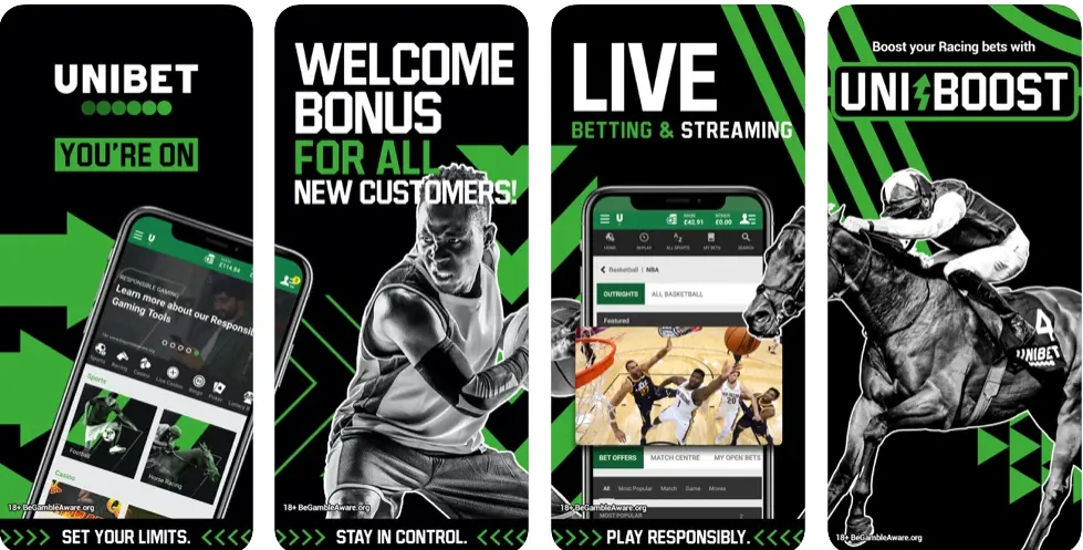 Unibet Mobile View